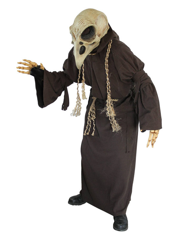 Düstere Robe Halloween-Kostüm dunkelbraun