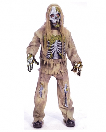 Skeleton Zombie Deluxe Kinderkostüm L