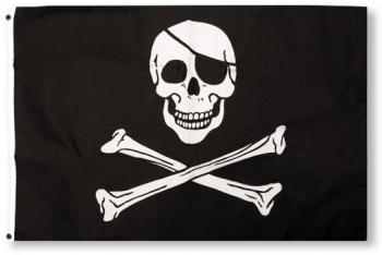 Piraten Flagge mit Totenkopf
