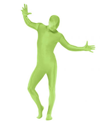 Second Skin Suit mit Gürteltasche in Neongrün