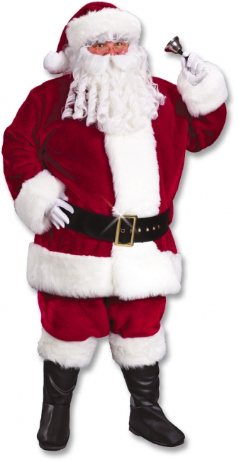 Santa Claus Deluxe Kostüm XL weinrot
