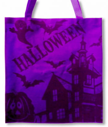 lila Halloween Stofftasche