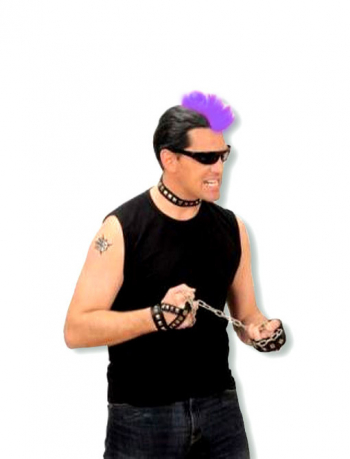 Punker Haarteil violett