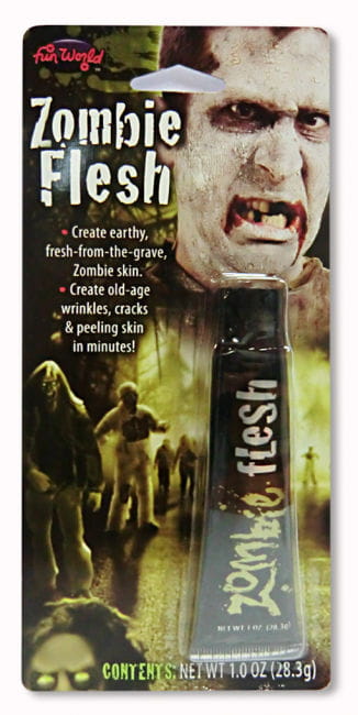 Zombie Flesh Halloween Make Up grau