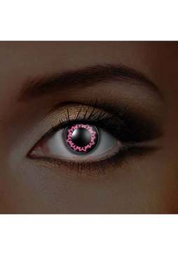 i-Glow UV Rosa Schmetterling Kontaktlinsen