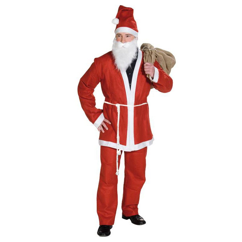 Weihnachtsmann Kostüm Nikolausanzug 5tlg.