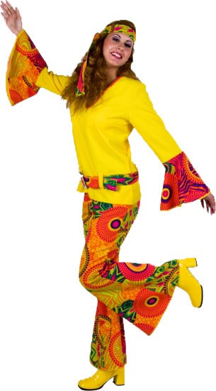 70er Hippie Mädel Kostüm