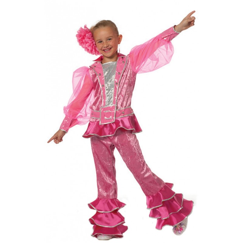 Dancing Queen Kinderkostüm pink-Kinder 164