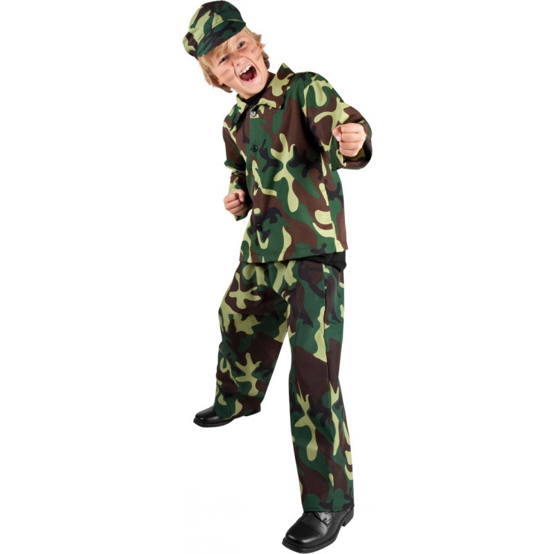 Army Boy Soldat Kinderkostüm-Kinder 7-9