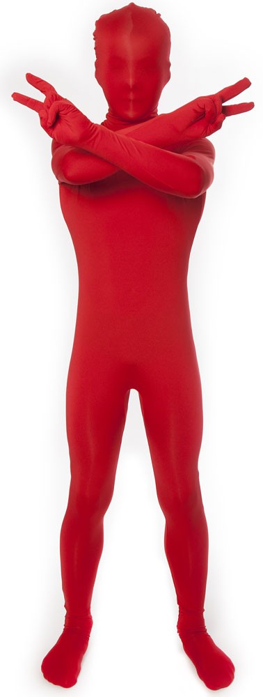 Basic Morphsuit Kinderkostüm rot-M