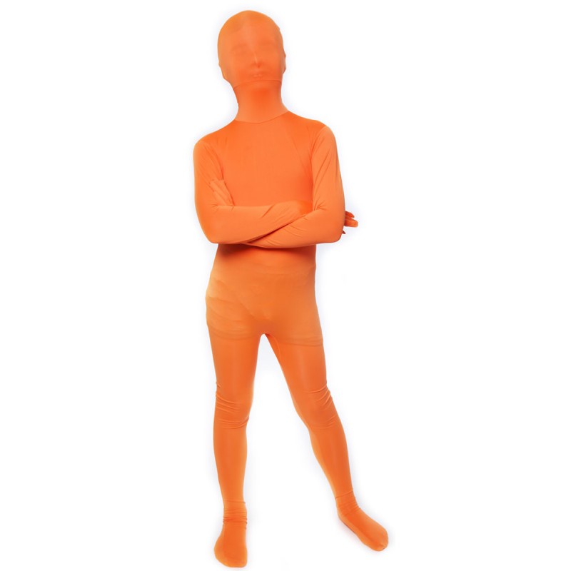 Morphsuit Kinderkostüm orange-S