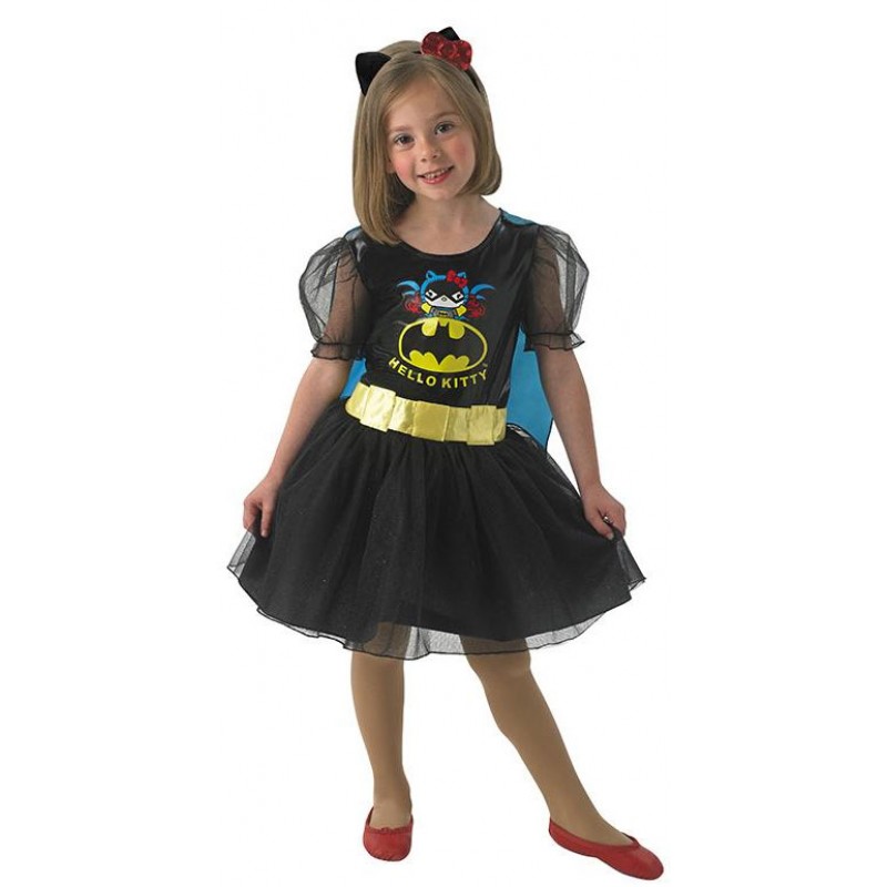 Hello Kitty Batgirl Kinderkostüm-M