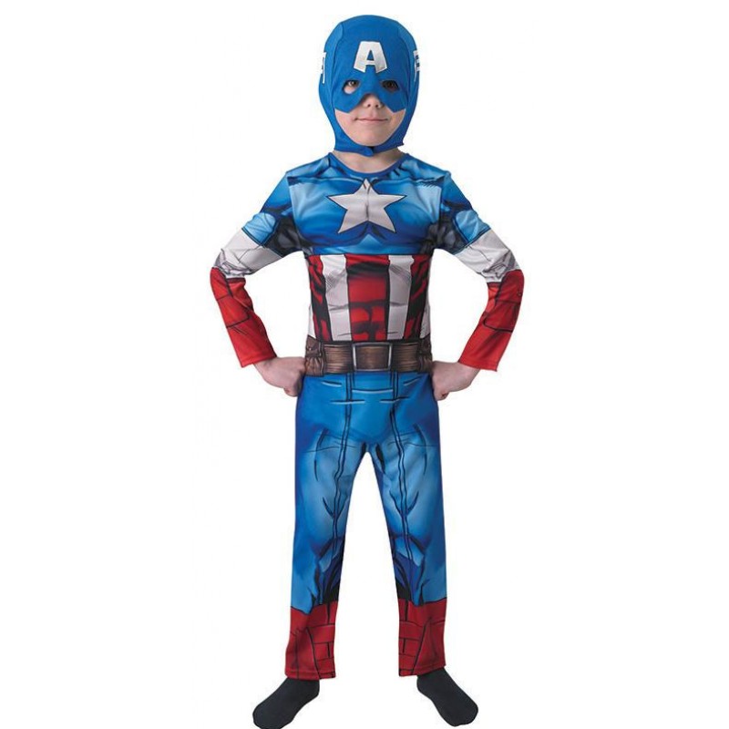 Captain America Avengers Kinderkostüm-S