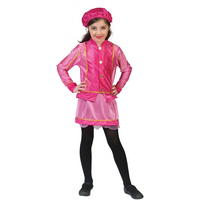 Zwarte Piet Nikolaushelferin Kinderkostüm pink-Kinder 116