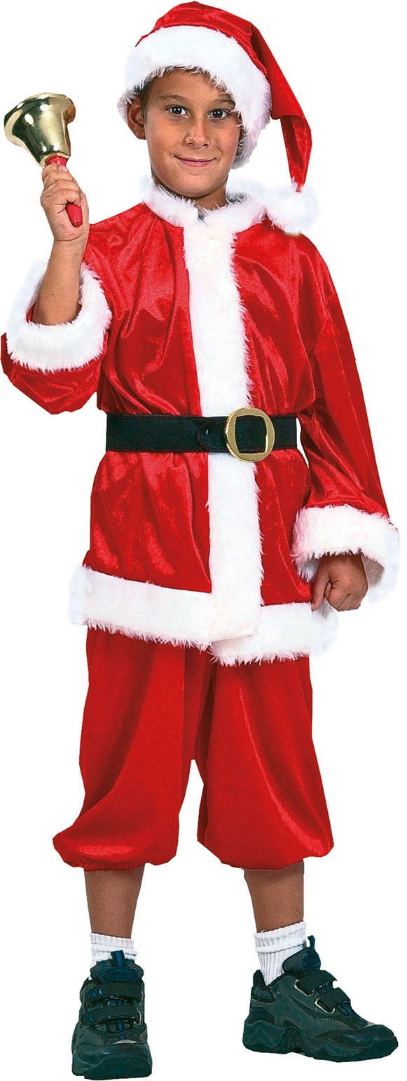 Santa Boy Weihnachtsmann Kinderkostüm-Kinder 140