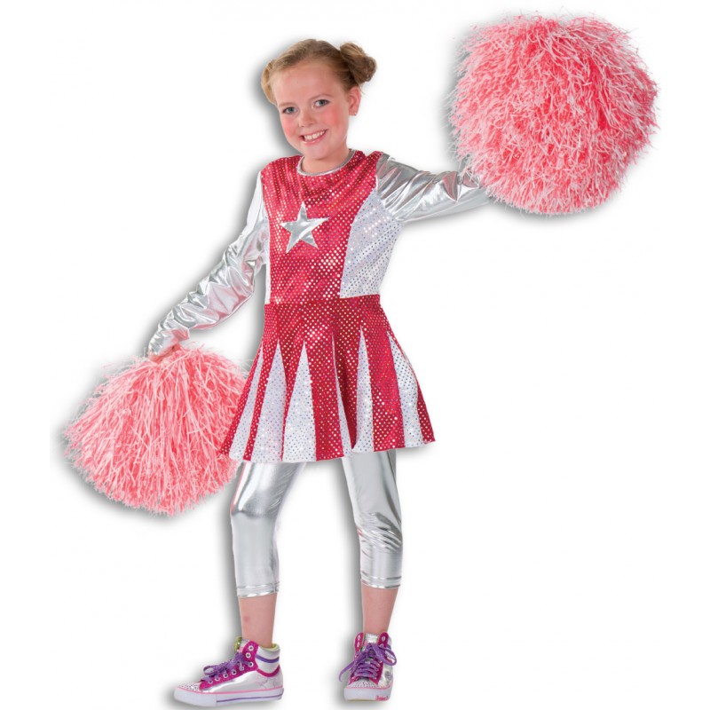 Cheerleader Sweetie Kinderkostüm rot-Kinder 152