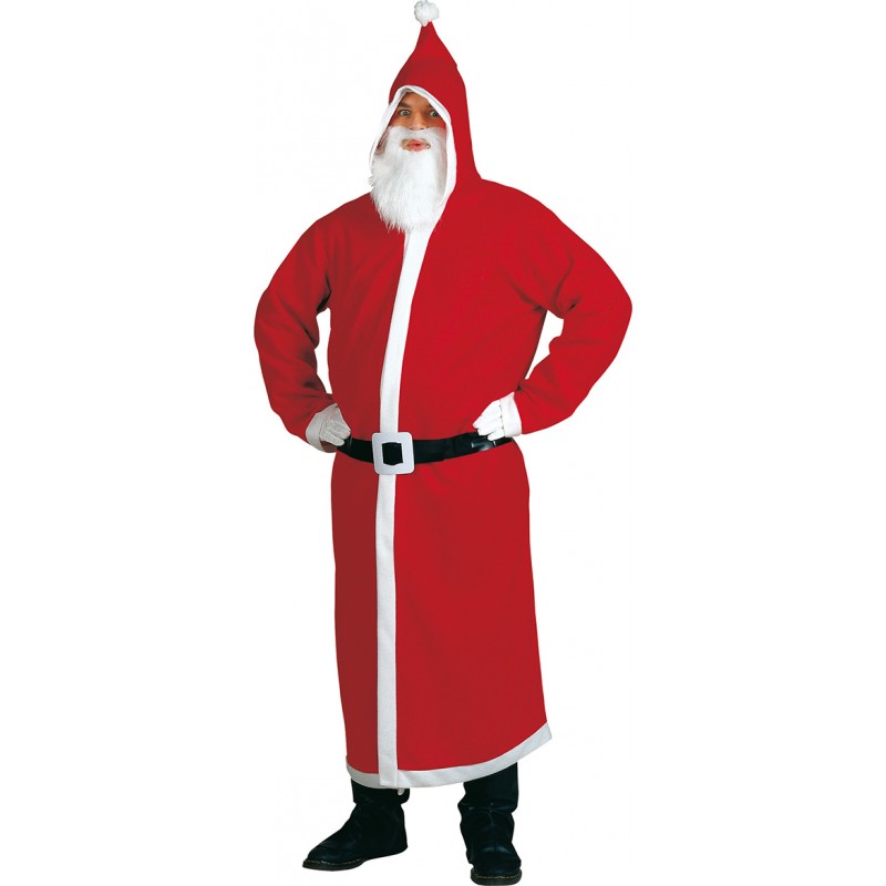Weihnachtsmann Filzmantel mit Bart-Einheitsgröße
