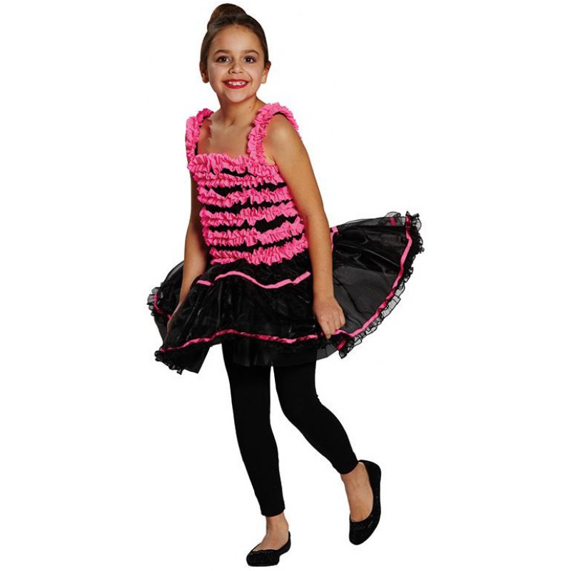 Ballerina Kinderkostüm schwarz-pink-Kinder 152