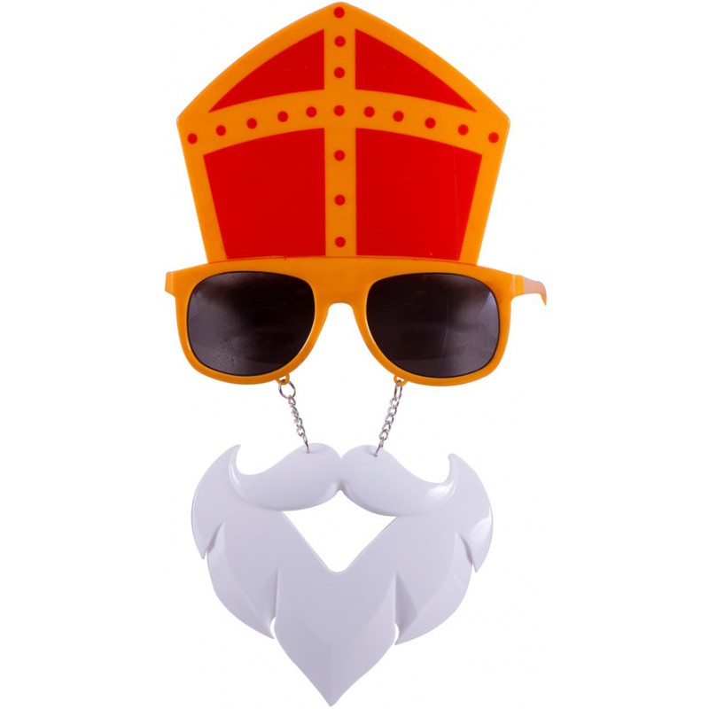 Sankt Nikolaus Brille mit Bart