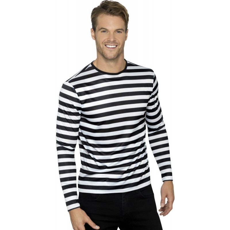 Stripy Ringelshirt schwarz-weiß unisex-L