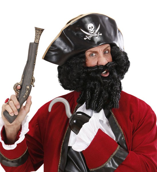Blackbeard Piraten Perücke mit Bart für Herren