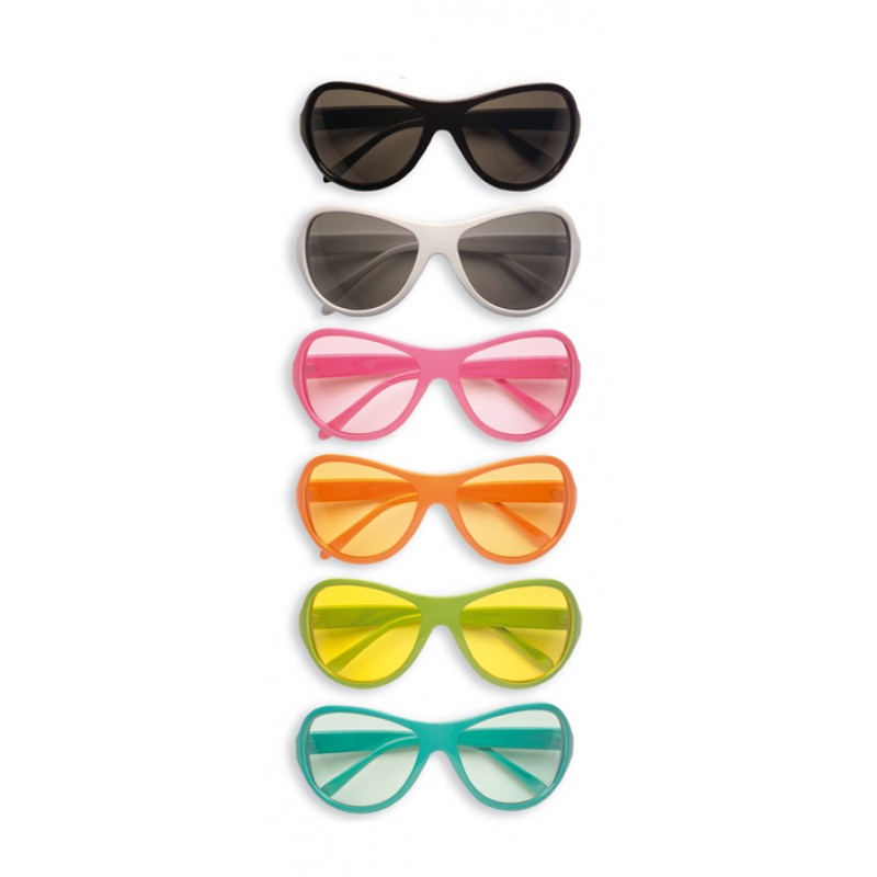 70s Disco Brille Party in 6 Farben-pink