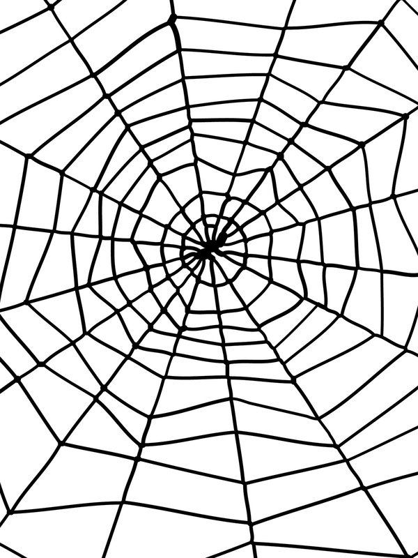 Halloween Partydeko Spinnennetz schwarz 1,50m