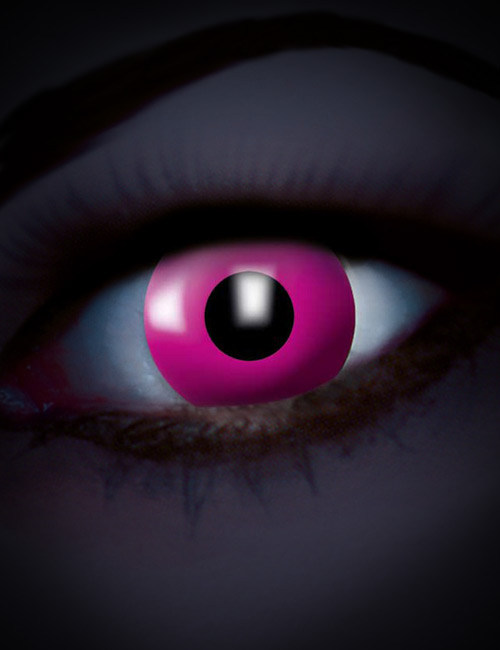 UV Kontaktlinsen Schwarzlicht pink