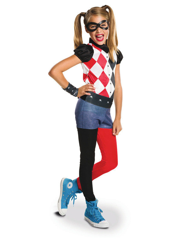 Harley Quinn Kinderkostüm Superhero Girls Lizenzware bunt