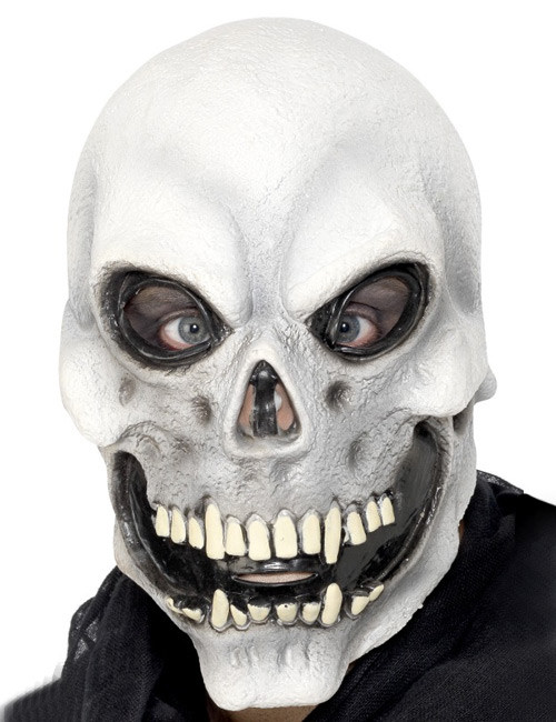 Skull Totenkopf Maske Halloween grau