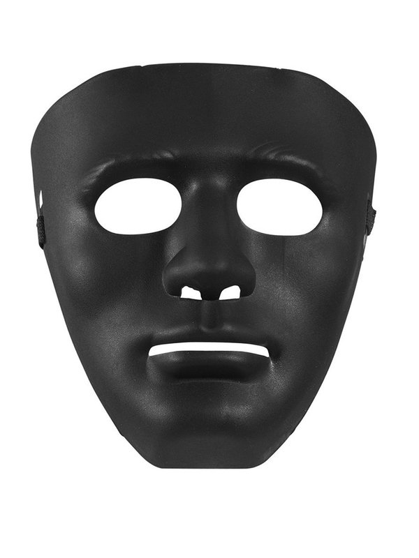 Phantom Karneval-Maske Anonymous schwarz