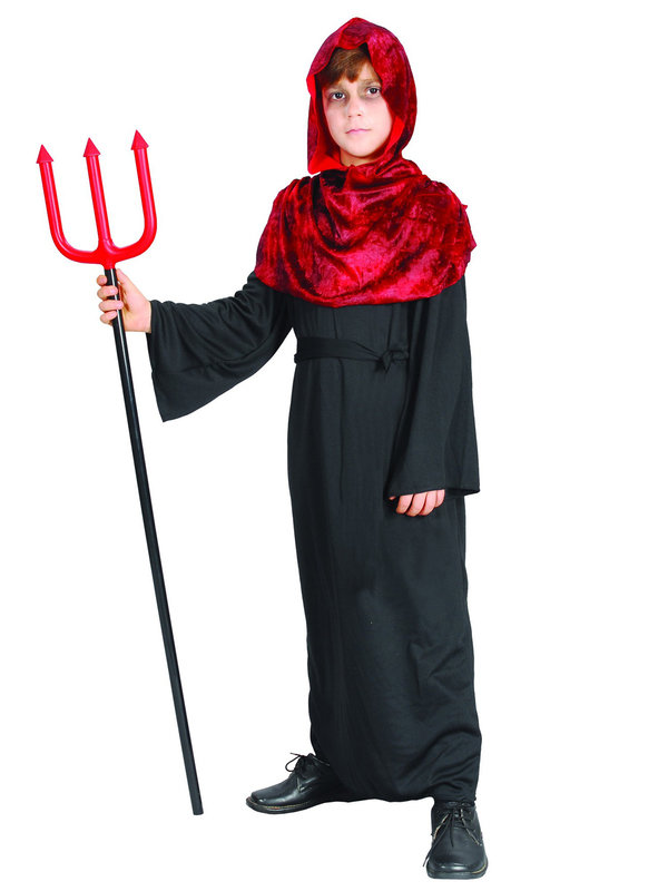 Dämon Halloween-Kinderkostüm Teufel rot-schwarz