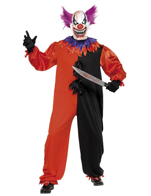 Cirque Sinister Teuflischer Zirkus Clown Kostüm schwarz-rot-lila