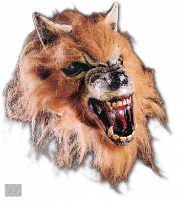 Fletschende Werwolf Halbmaske