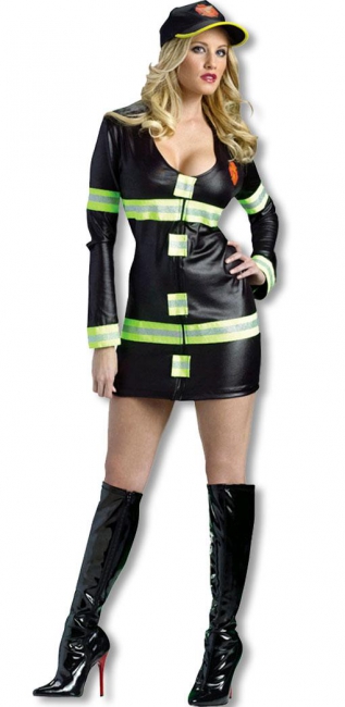 Sexy Feuerwehrfrau Kostüm SM