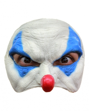 Blaue Clown Halbmaske