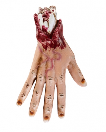Blutige Hand eines Zombies