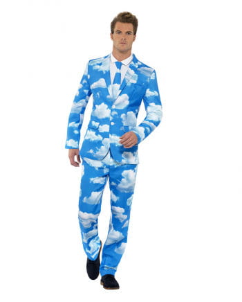 Wolken Anzug blau-weiß