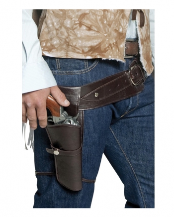 Cowboy Pistolenholster mit Gürtel