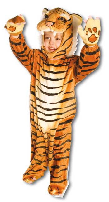 Kuschel Tiger Kostüm Gr. L