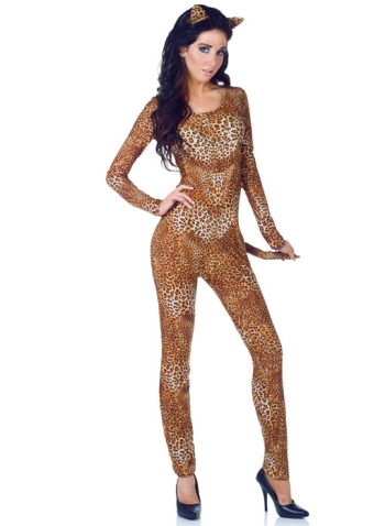 Sexy Leopard Kostüm XL