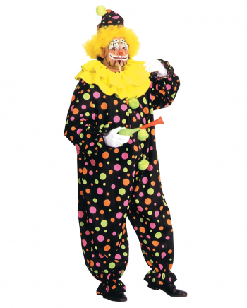 Clown Kostüm mit Neonpunkten
