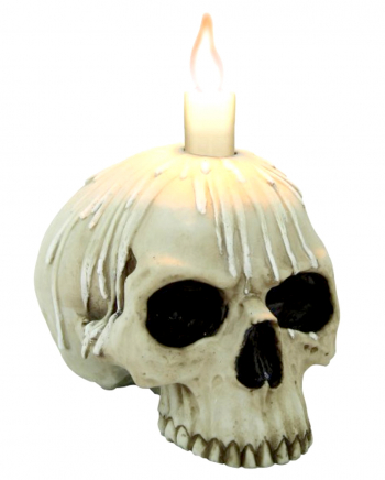Kerzenhalter Totenschädel
