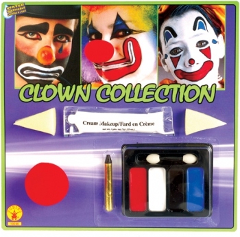 Clown Schmink Set mit Nase