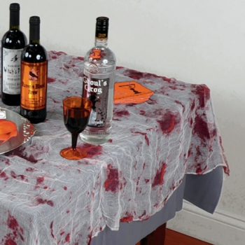 Blutiger Tisch Deko Stoff
