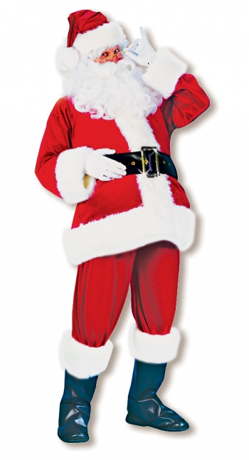 Weihnachtsmann Kostüm Samt XXL