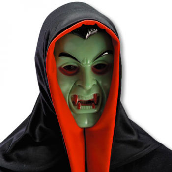 Dracula Maske mit Kapuze