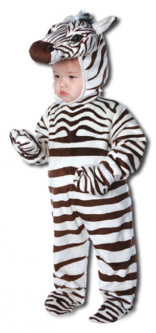 Fröhliches Zebra Kinderkostüm Large