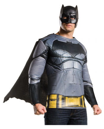 Batman Muskel Kostüm-Shirt mit Maske & Cape