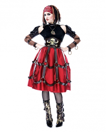 Steampunk Piraten Maid Kostüm L